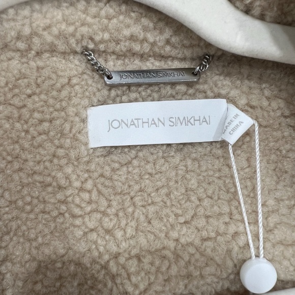 Jonathan Simkhai cropped Sherpa lined Jacket - Picture 3 of 7
